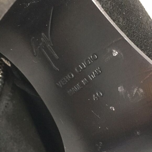 Giuseppe Zanotti Dandy 40 black suede ankle boots booties EU 40 US 10 - Picture 14 of 16